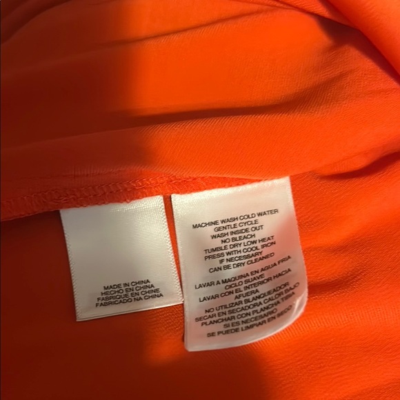 Rachel Roy Women's Asymmetrical Top Shirt Blouse Red Long Sleeves Size XXL - Picture 9 of 9